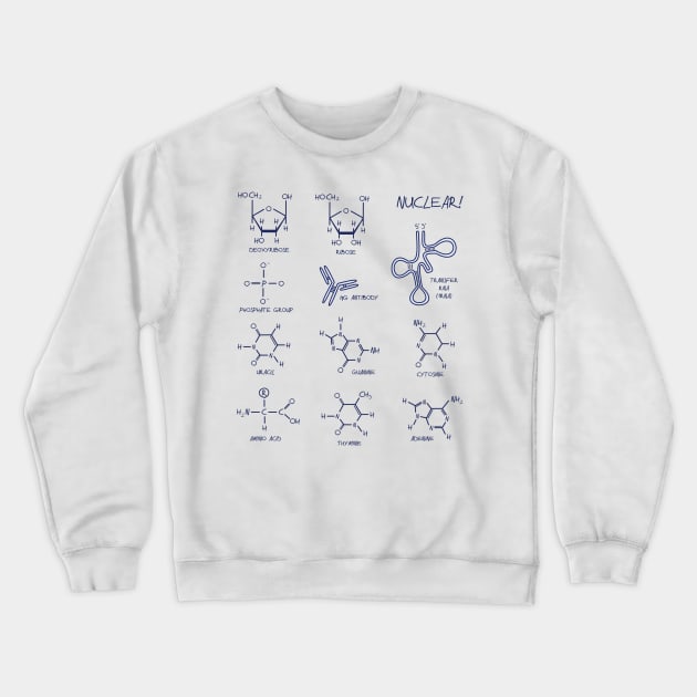 Nucleic Acid and Protein Structures Crewneck Sweatshirt by squidego